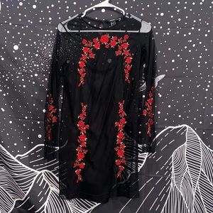 SHEER ROSE 🌹 DRESS